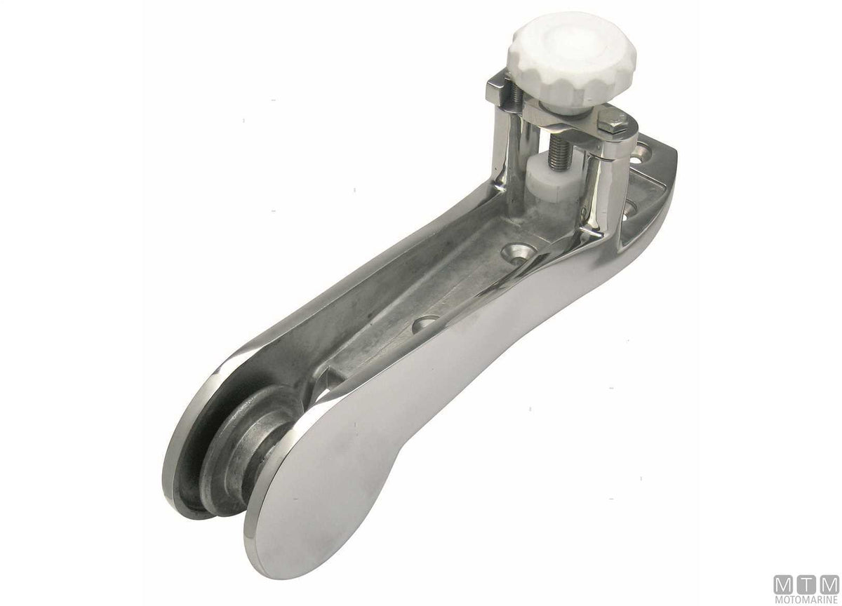 Cast chain bow roller 335 mm, stainless steel 316 - original photo Motomarine Srl