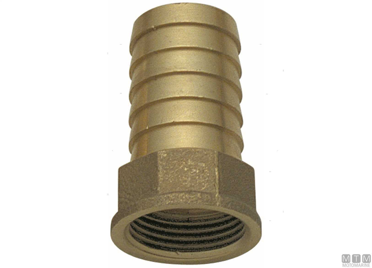 Hose tail female 2"x50 mm brass - original photo Motomarine Srl