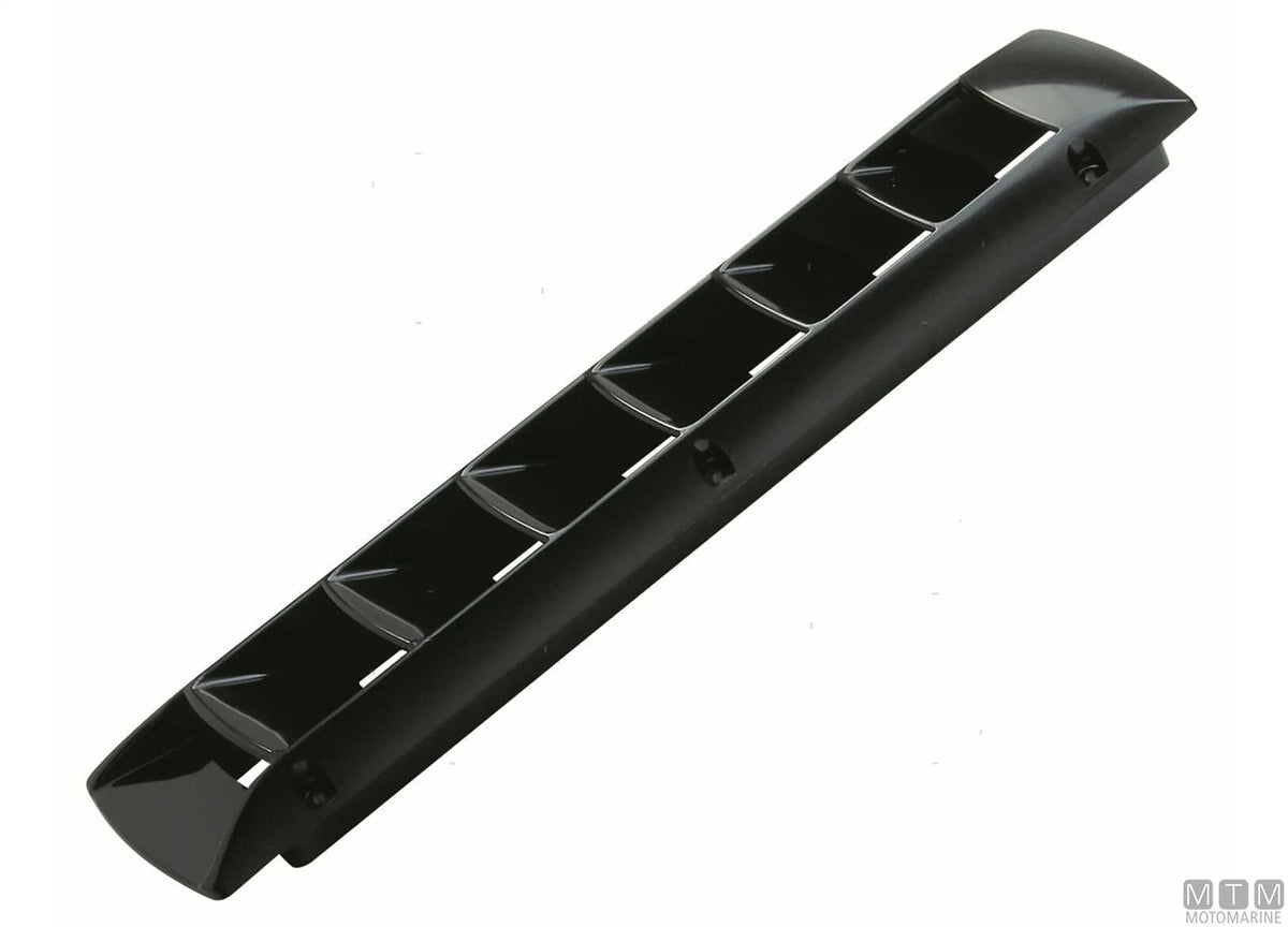 Long air vent 450x88 mm, black plastic - original photo Motomarine Srl
