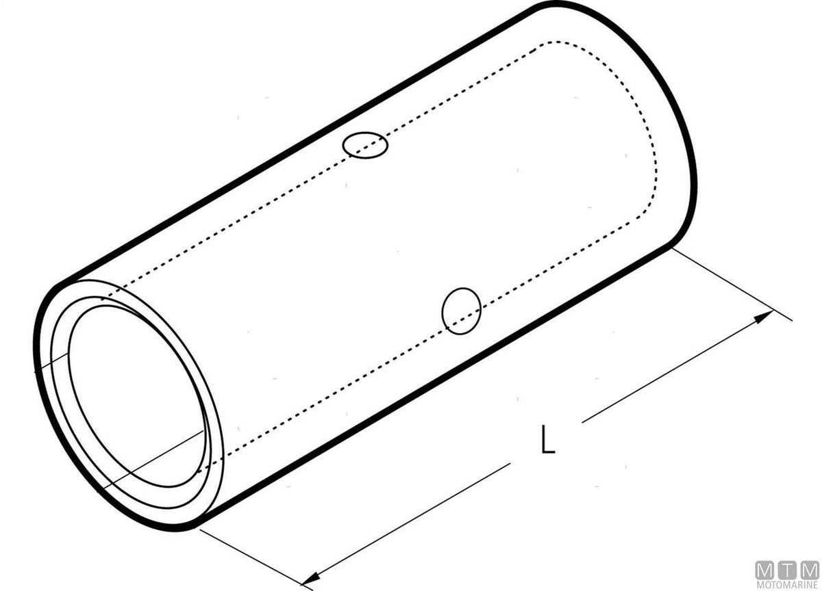Butt connector for battery cable 70 mm² - original photo Motomarine Srl