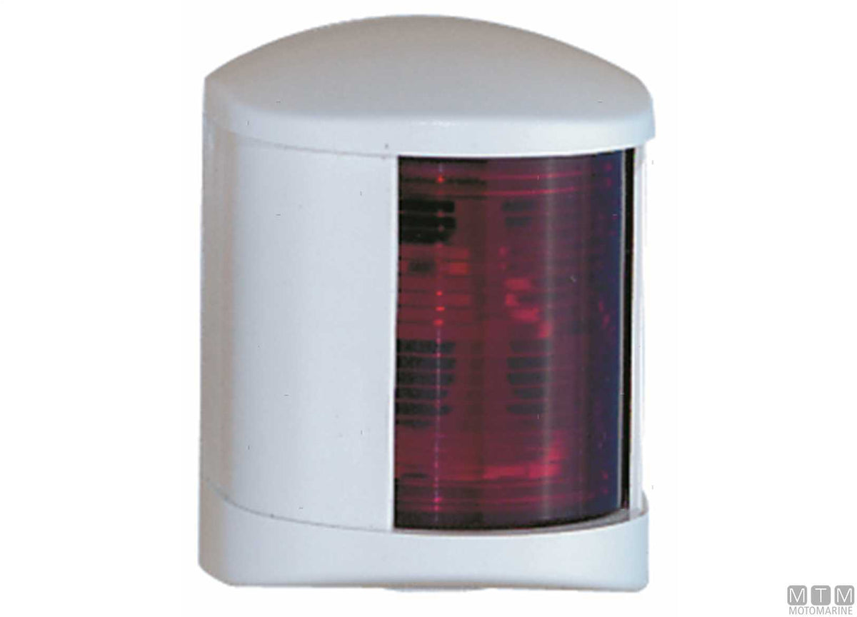 Red side navigation light Midi white 58x74 mm - original photo Motomarine Srl