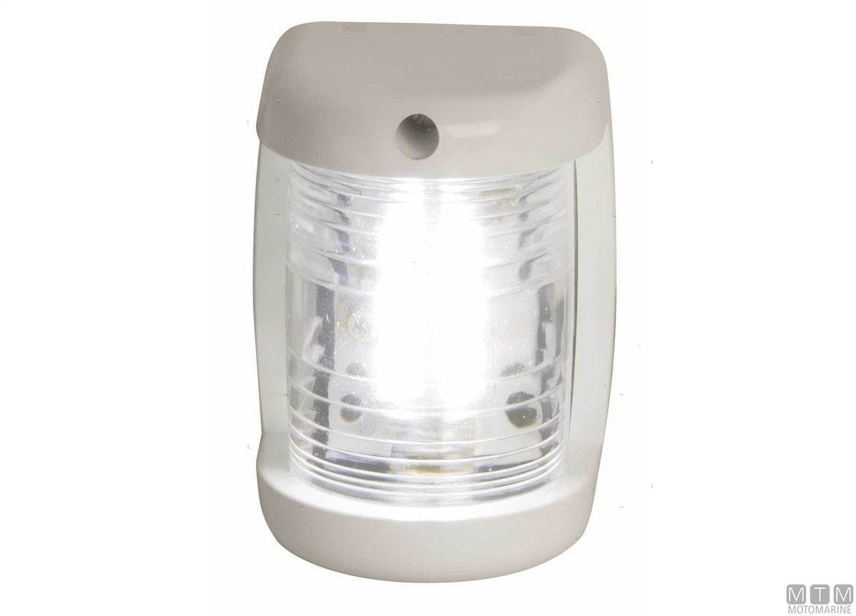 LED navigation sidelight, green, Mini, white, 43x59 mm - original photo Motomarine Srl