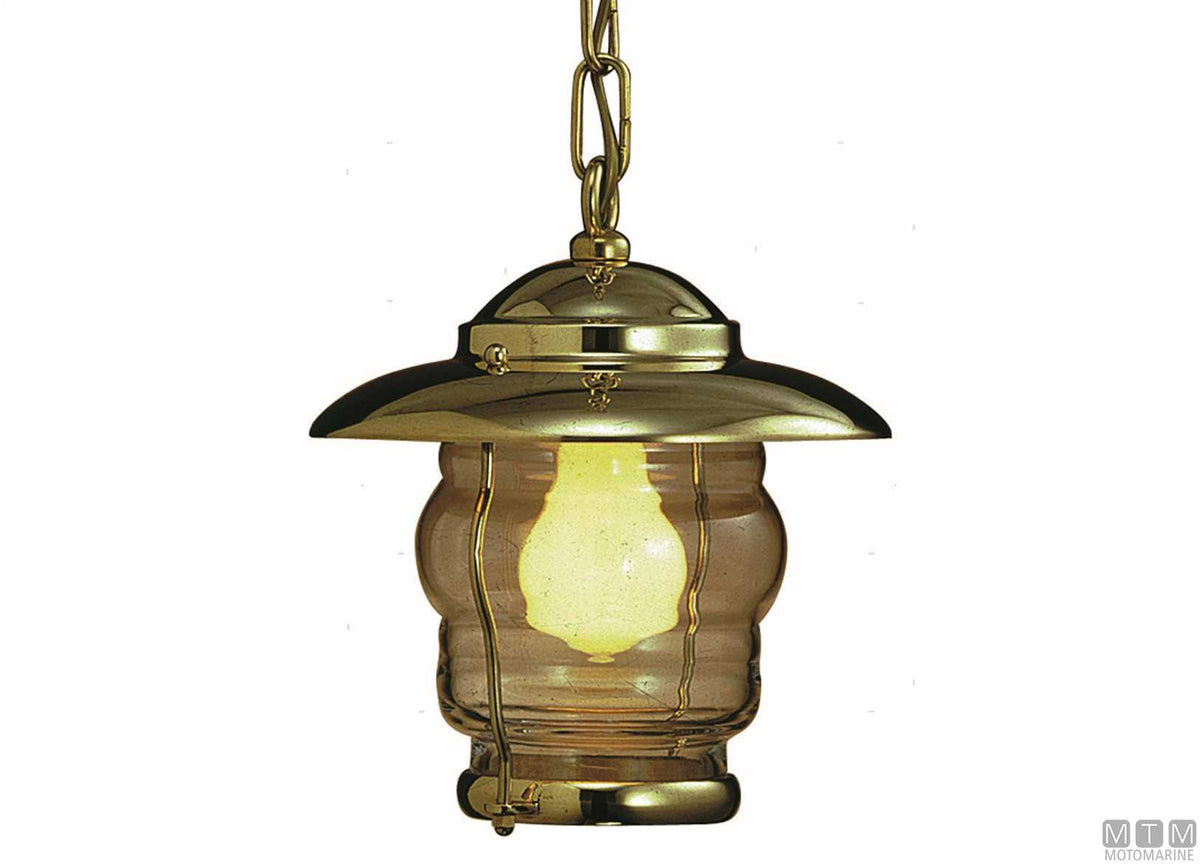 Prisma brass ceiling lamp - original photo Motomarine Srl