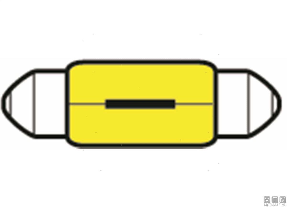 Festoon bulb 24V 10W - original photo Motomarine Srl