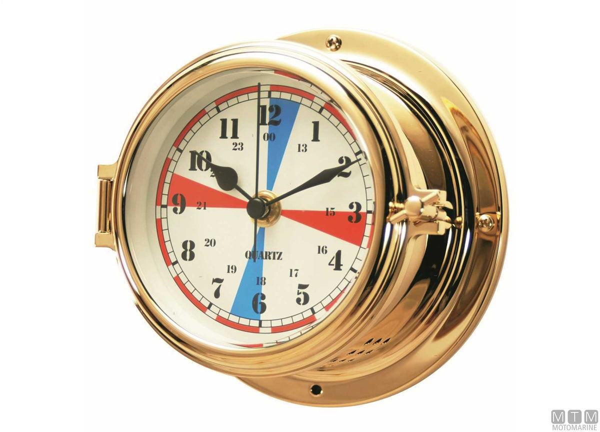 Classic barometer Ø150 mm, polished brass case - original photo Motomarine Srl