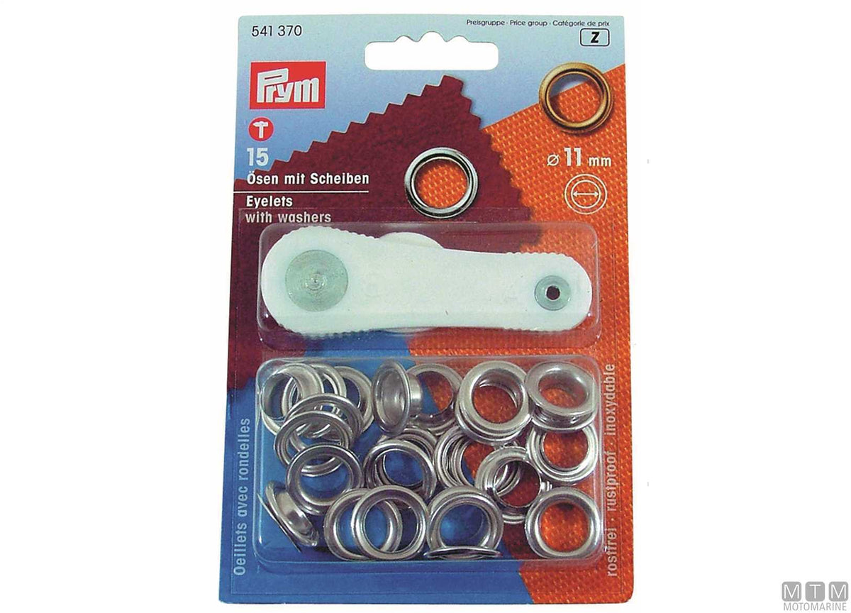 Eyelets Ø8 mm pack of 24 pcs in blister - original photo Motomarine Srl
