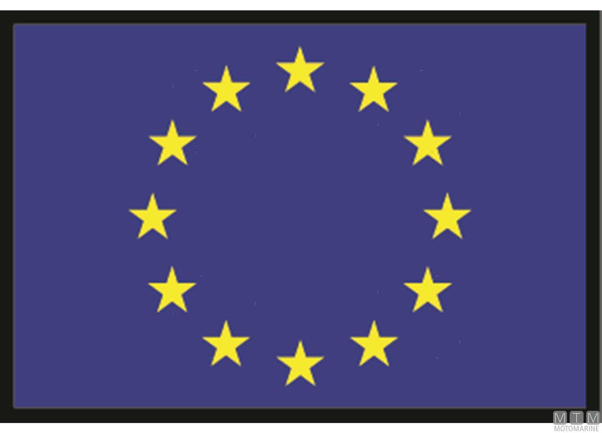 EU flag 40x60 cm - original photo Motomarine Srl