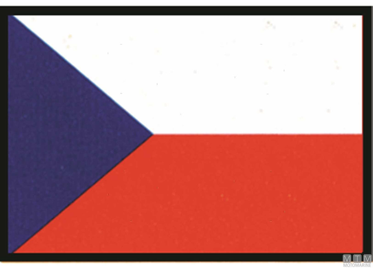Czech Republic flag 20x30 cm - original photo Motomarine Srl