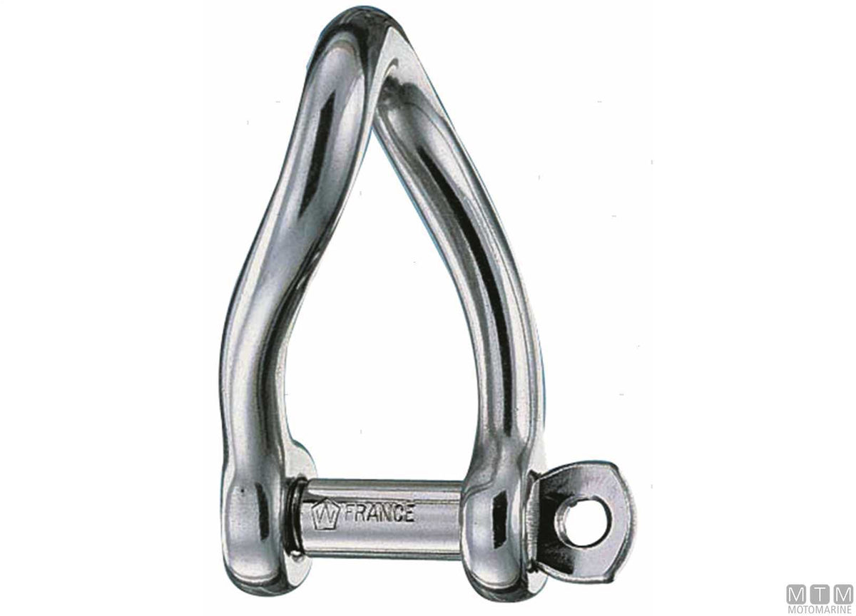 Wichard twisted shackle Ø8 mm stainless steel 316 - original photo Motomarine Srl