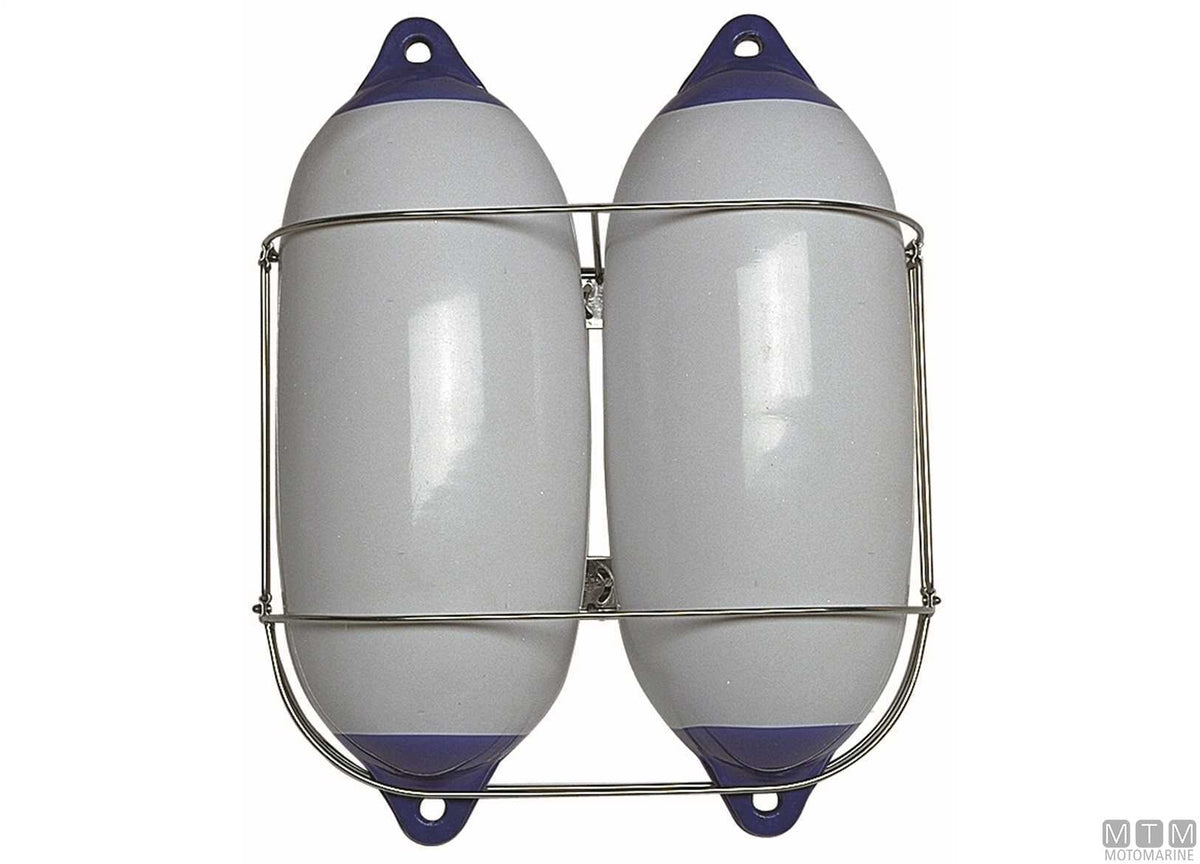 Classic triple fender holder Ø220 mm stainless steel 316 - original photo Motomarine Srl