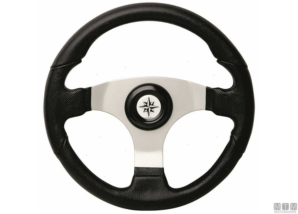 T15 Sporty steering wheel white Ø350 mm - original photo Motomarine Srl