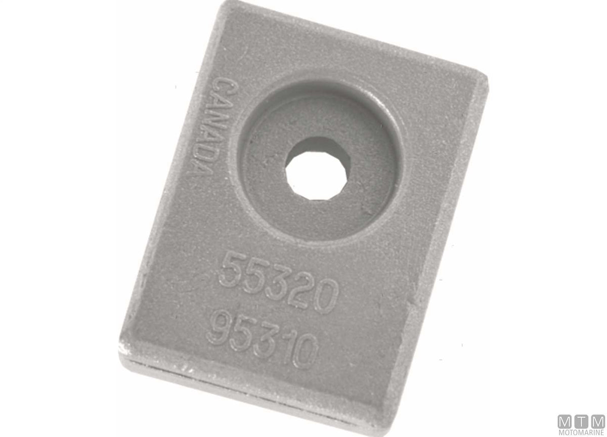 Fin anode for Suzuki 75-85 HP in aluminium - original photo Motomarine Srl