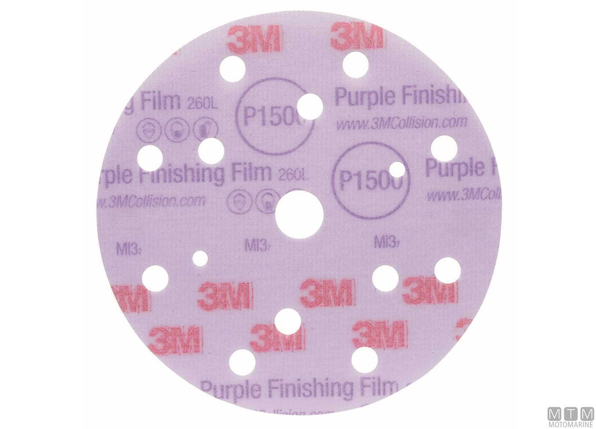 Abrasive discs 3M 260L Finishing P1200 150 mm 50 pcs - original photo Motomarine Srl