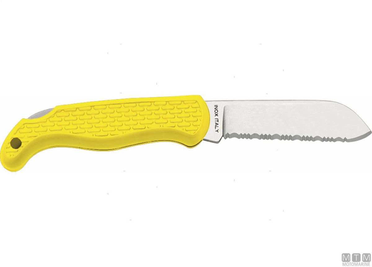 Mac Boat1-Y yellow folding knife, 6.5 cm blade - original photo Motomarine Srl