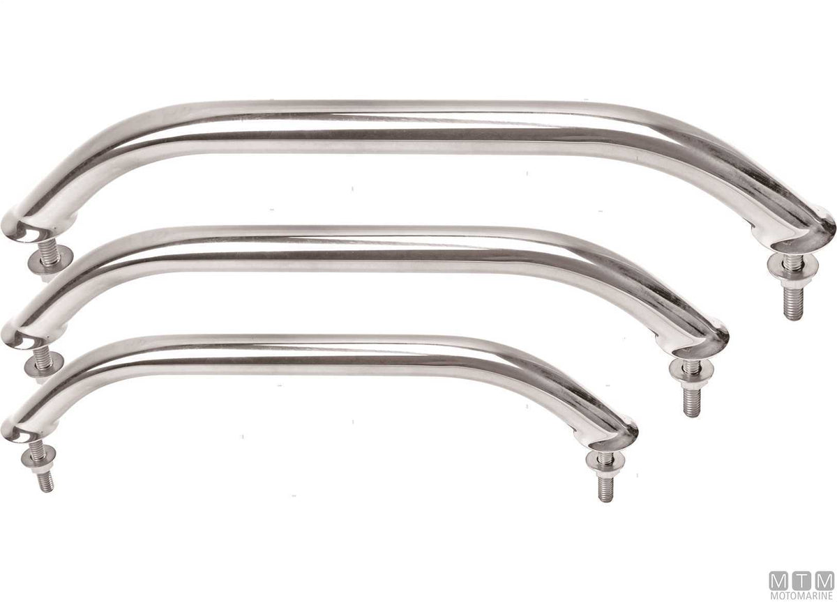Oval handrail 400 mm stainless steel 316 - original photo Motomarine Srl