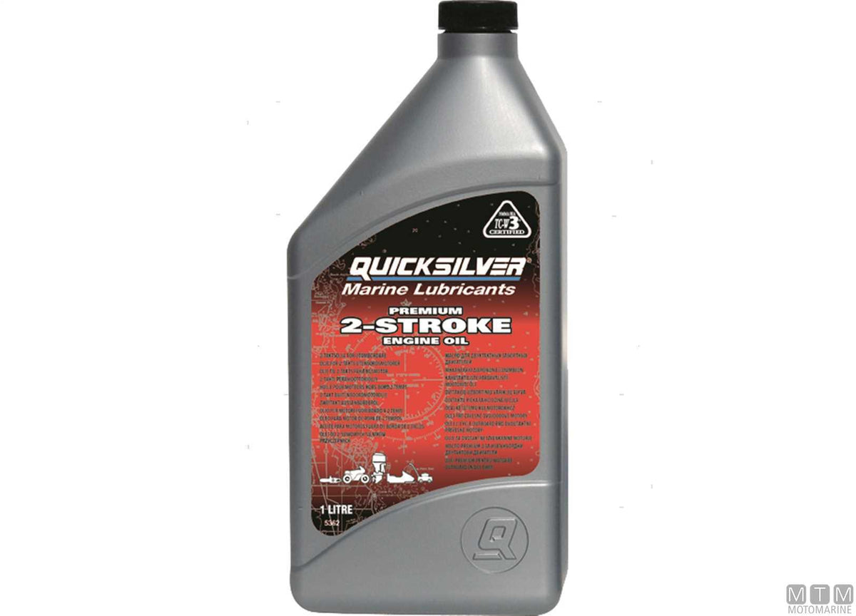 Quicksilver TC-W3 Premium 2-stroke oil 3x4 l - original photo Motomarine Srl