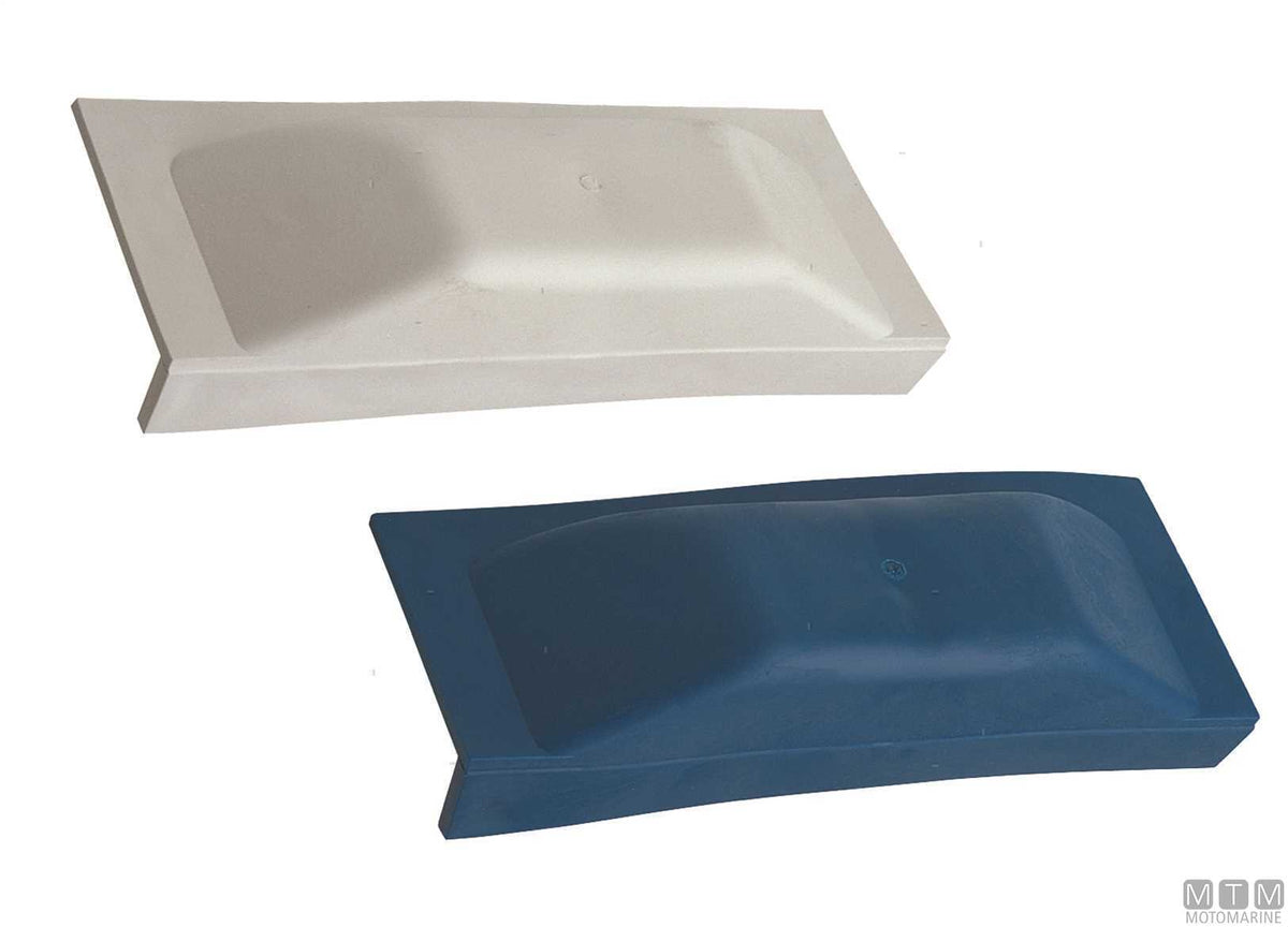 Majoni straight fender plate L 25 cm, blue - original photo Motomarine Srl
