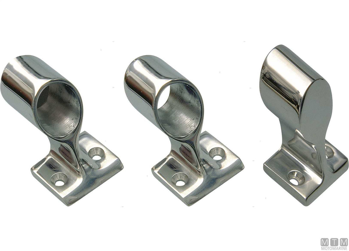 Right end support New Line D25 mm, stainless steel 316 - original photo Motomarine Srl