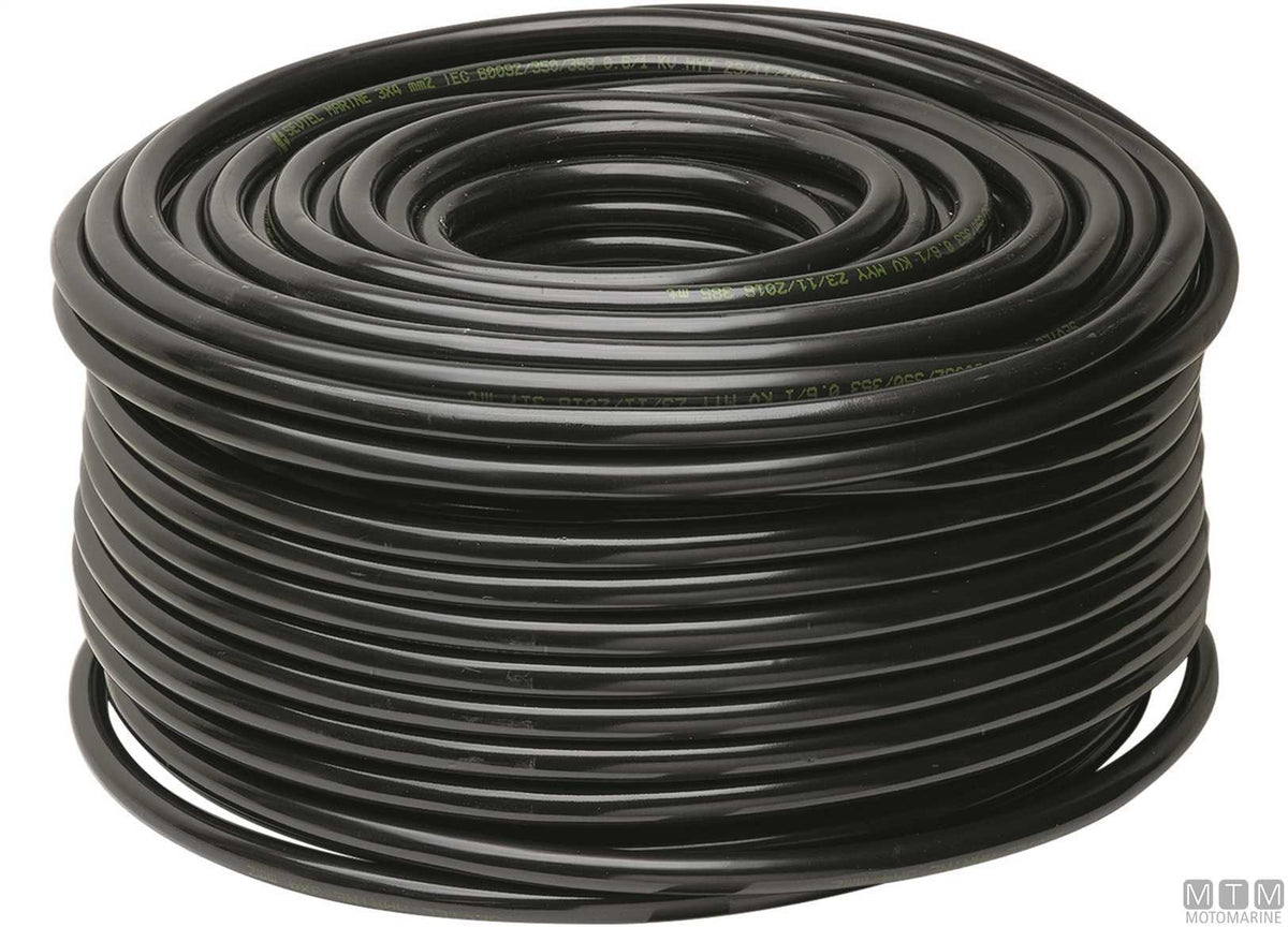 Power electrical cable 2x1.5 mm, 50 m - original photo Motomarine Srl