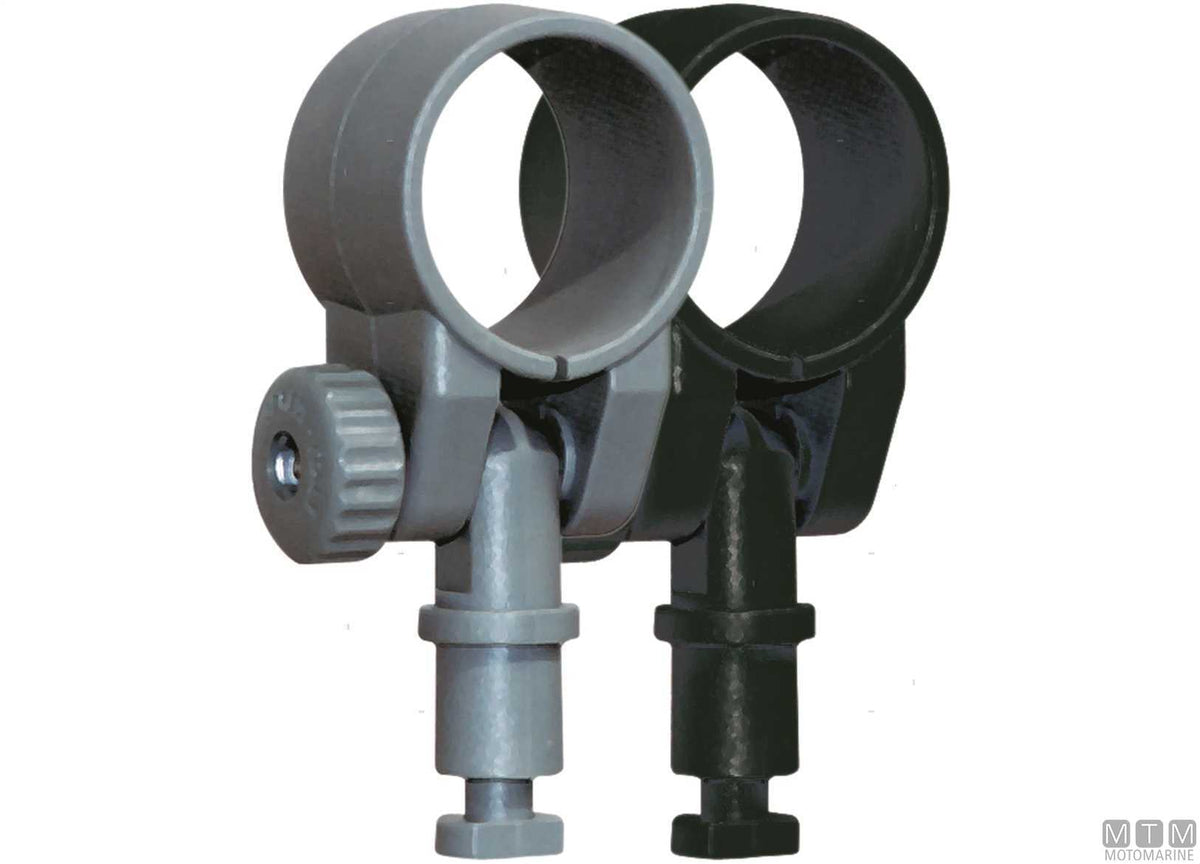 Clamp-on oarlock, 35 mm opening, black - original photo Motomarine Srl