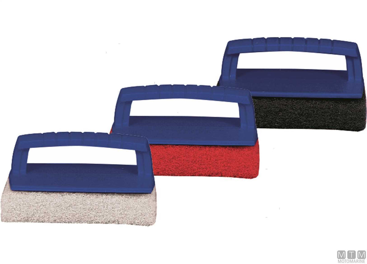 Star Brite Scrub Pad stiff black brush - original photo Motomarine Srl