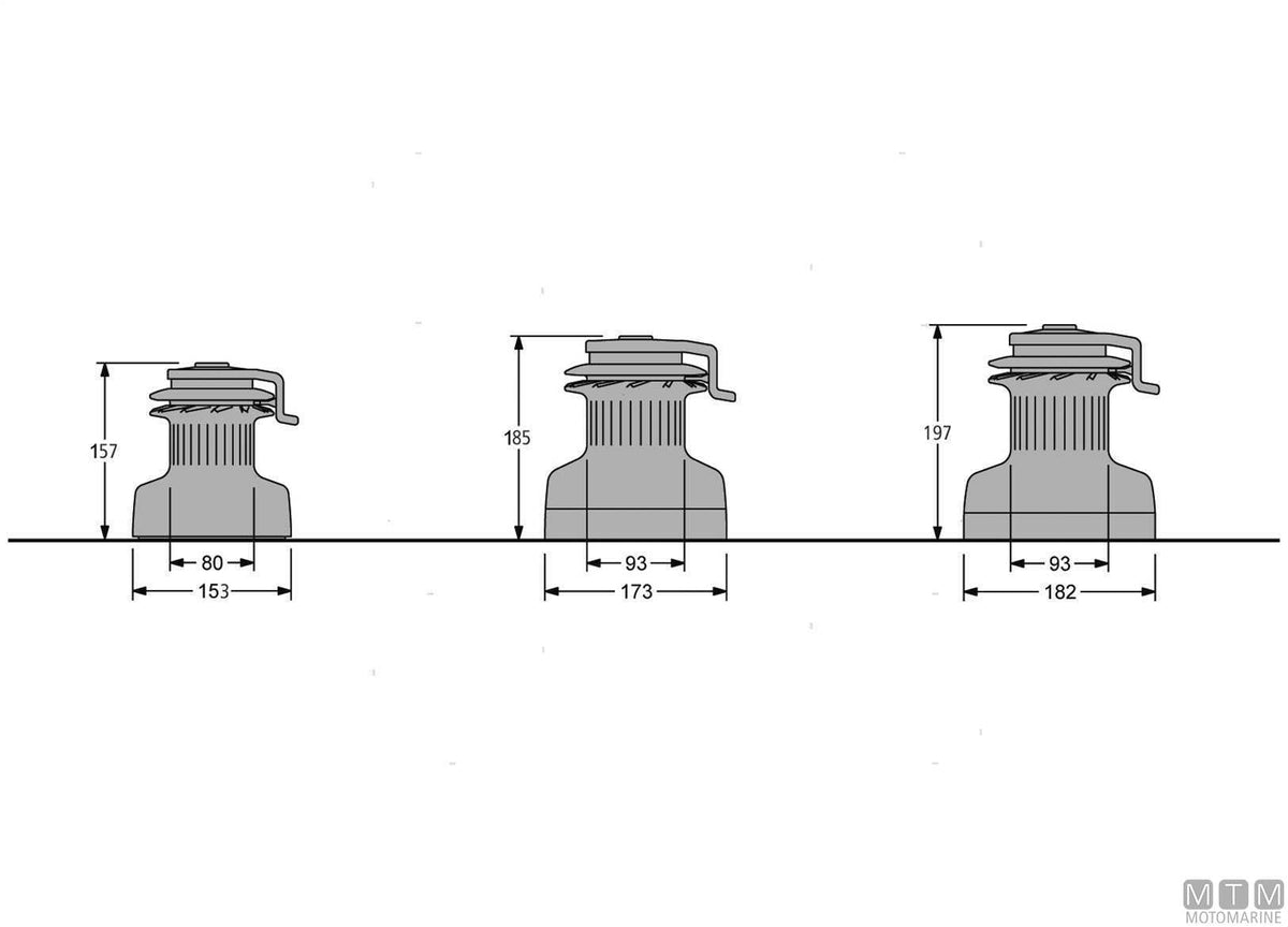 Antal Self-Tailing Winch XT48 - original photo Motomarine Srl