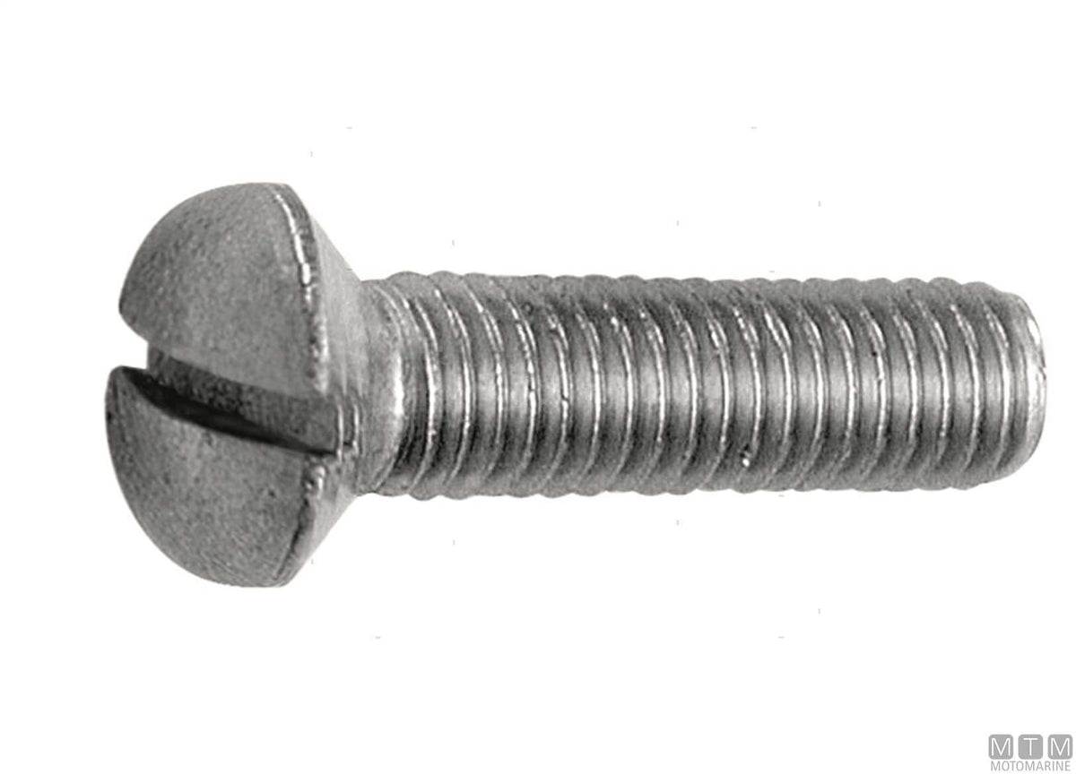 Raised countersunk head screws DIN 964 stainless steel A2 M6x20 50 pcs - original photo Motomarine Srl