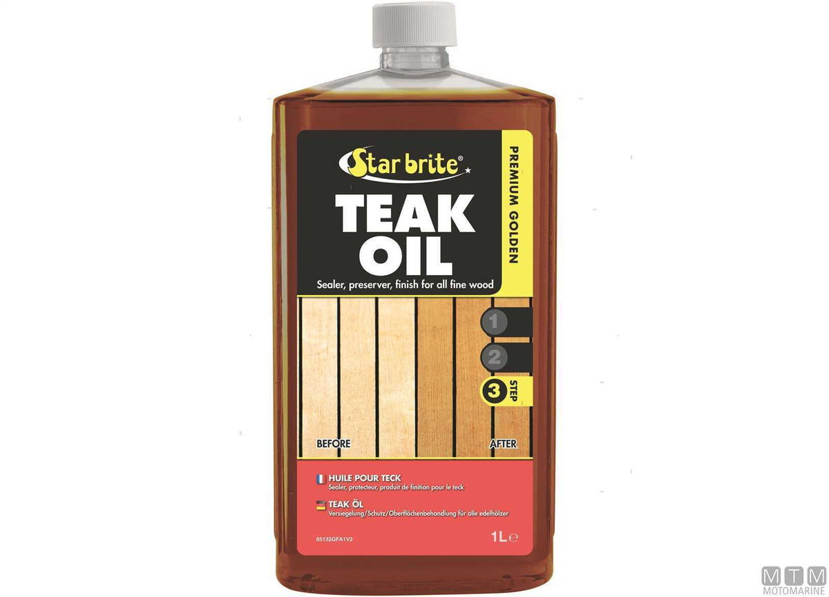 Star Brite Premium Golden Teak Oil 3.8 l - original photo Motomarine Srl