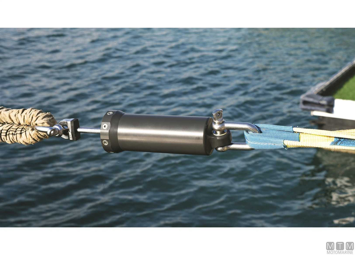 Cover for Seadamp hydraulic mooring shock absorber - original photo Motomarine Srl