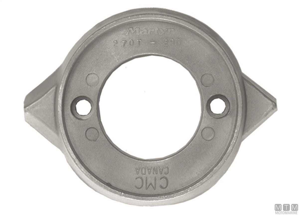 Collar anode for Volvo Saildrive 110 in aluminum - original photo Motomarine Srl