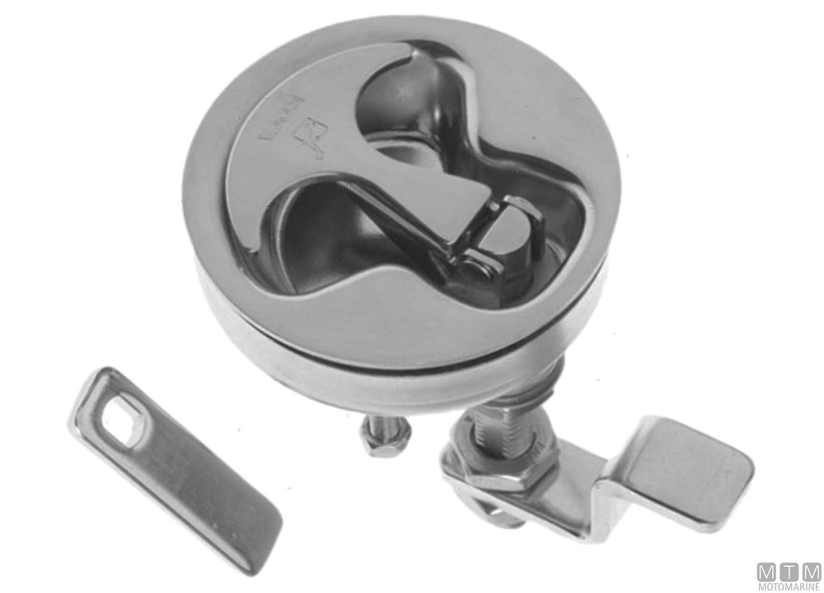 Straight lever for Roca latch 47-90 mm stainless steel 316 - original photo Motomarine Srl