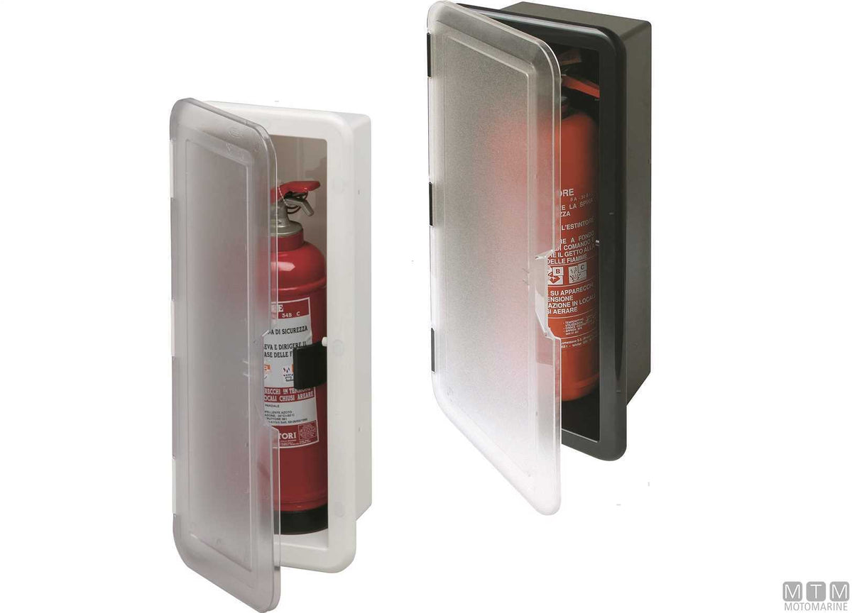 Recess for 2 kg fire extinguisher black - original photo Motomarine Srl