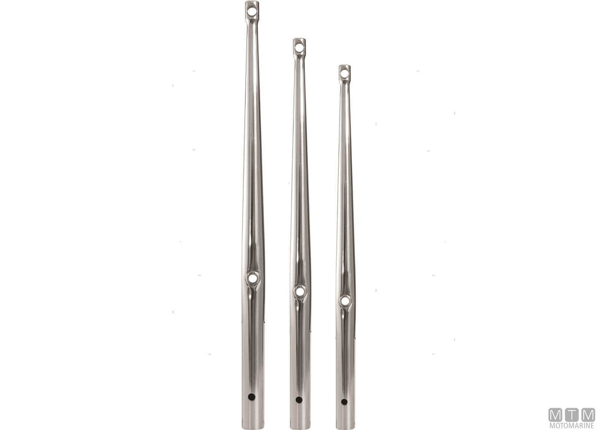 Stanchion H610 mm AISI 316 stainless steel - original photo Motomarine Srl