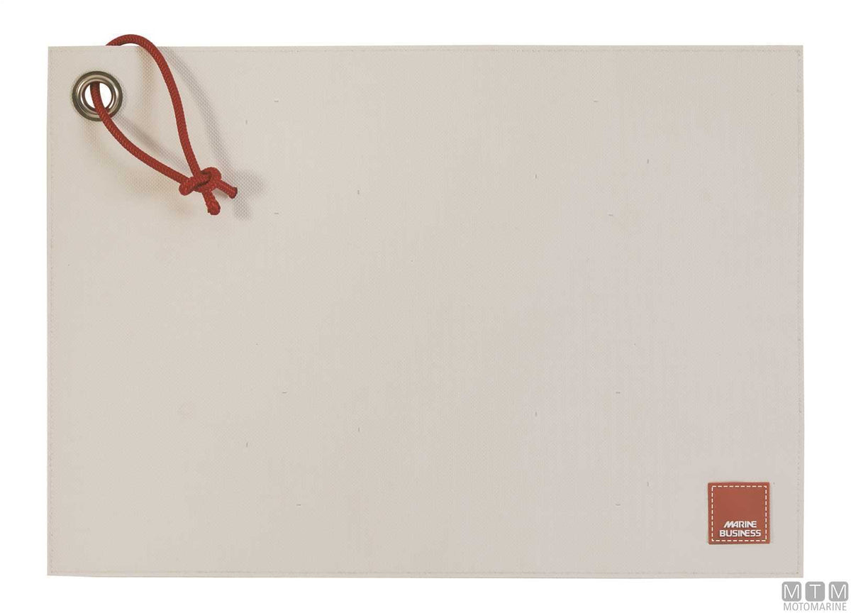MB waterproof placemats set, white, 2 pieces - original photo Motomarine Srl