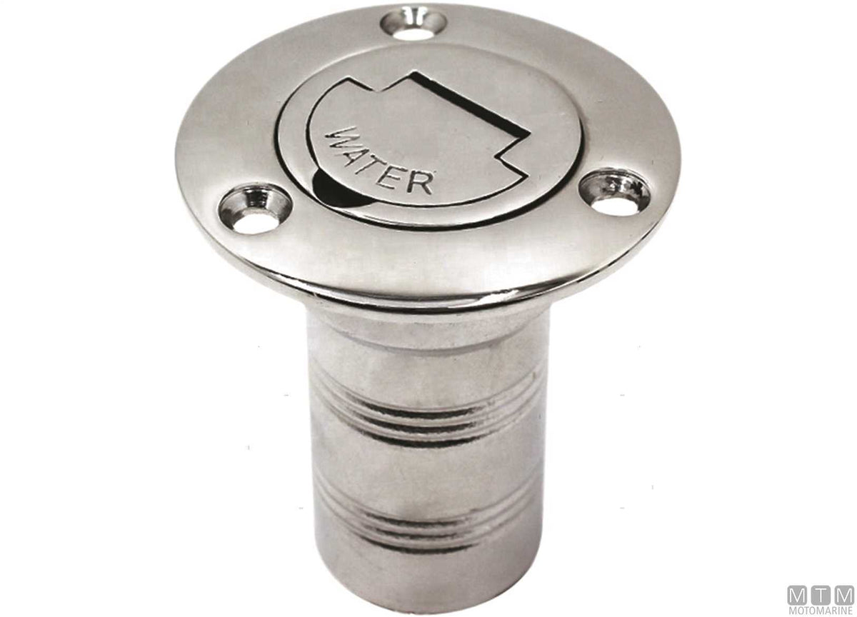 Waste deck filler lever opening Ø38 mm stainless steel - original photo Motomarine Srl