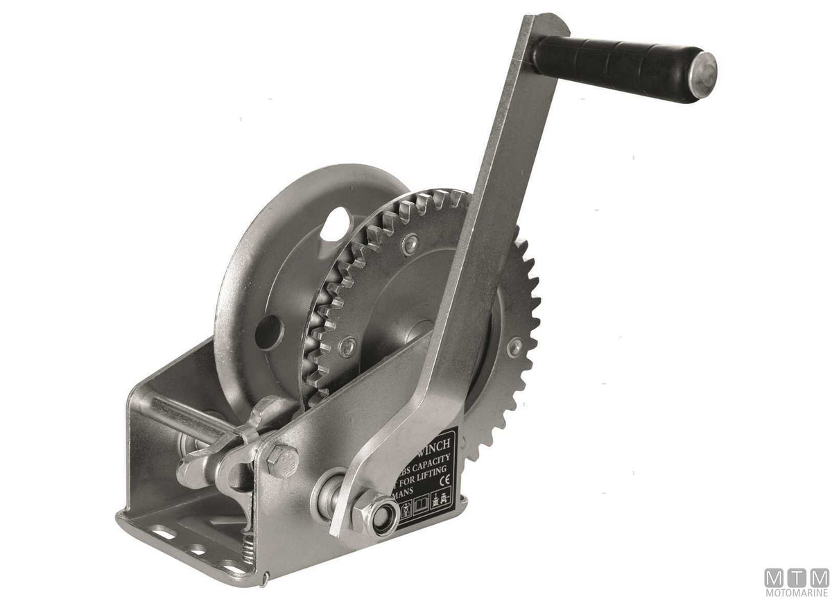 2-speed manual trailer winch pull 900 kg - original photo Motomarine Srl