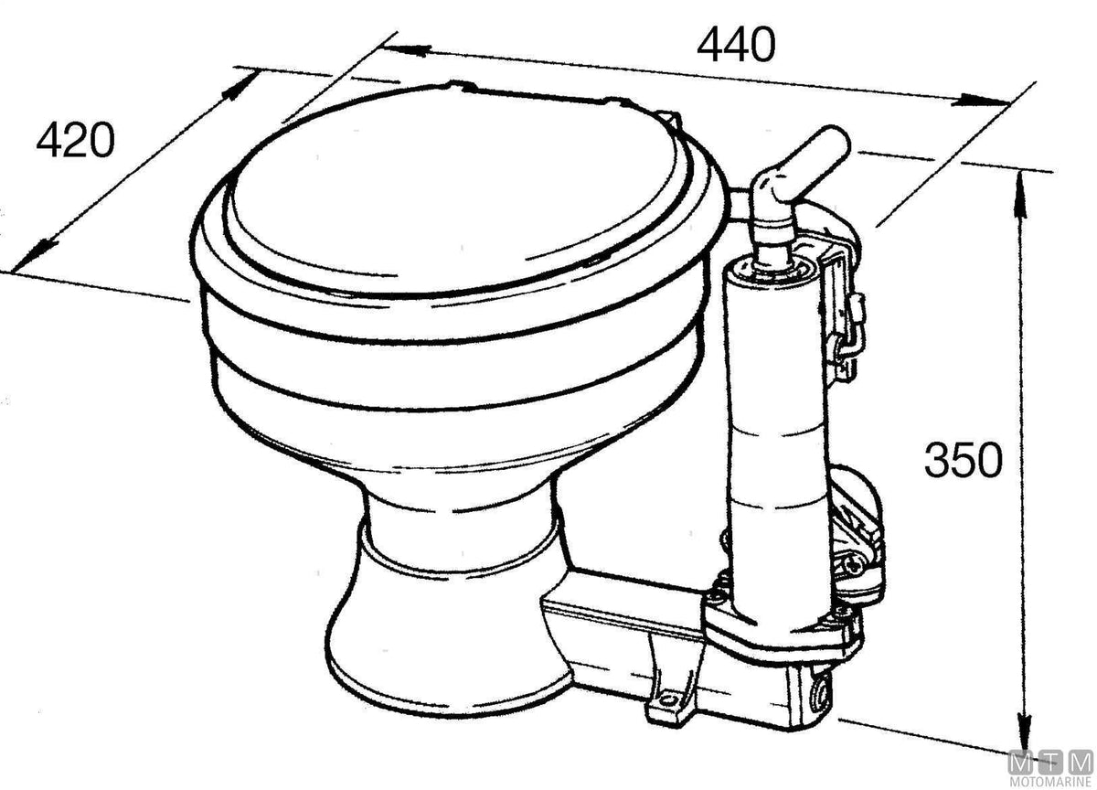 ABS seat manual toilet RM69 Classic - original photo Motomarine Srl