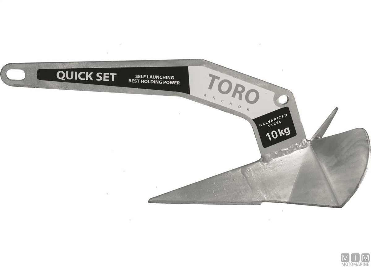 Toro anchor 20 kg, hot-dip galvanized steel - original photo Motomarine Srl