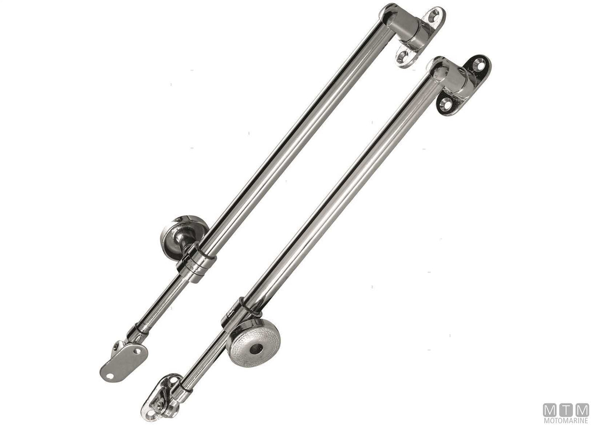 Left-hand stay 290/500 mm in chrome-plated brass - original photo Motomarine Srl