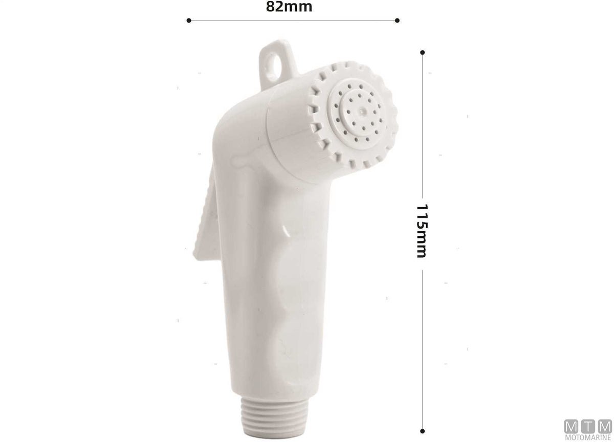 Hold shower head ABS white - original photo Motomarine Srl