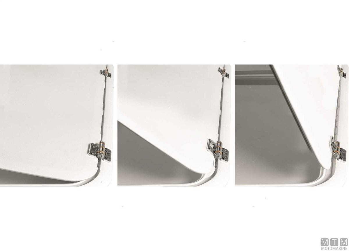 ROCA friction hinge 38x38 mm in stainless steel 316 - original photo Motomarine Srl