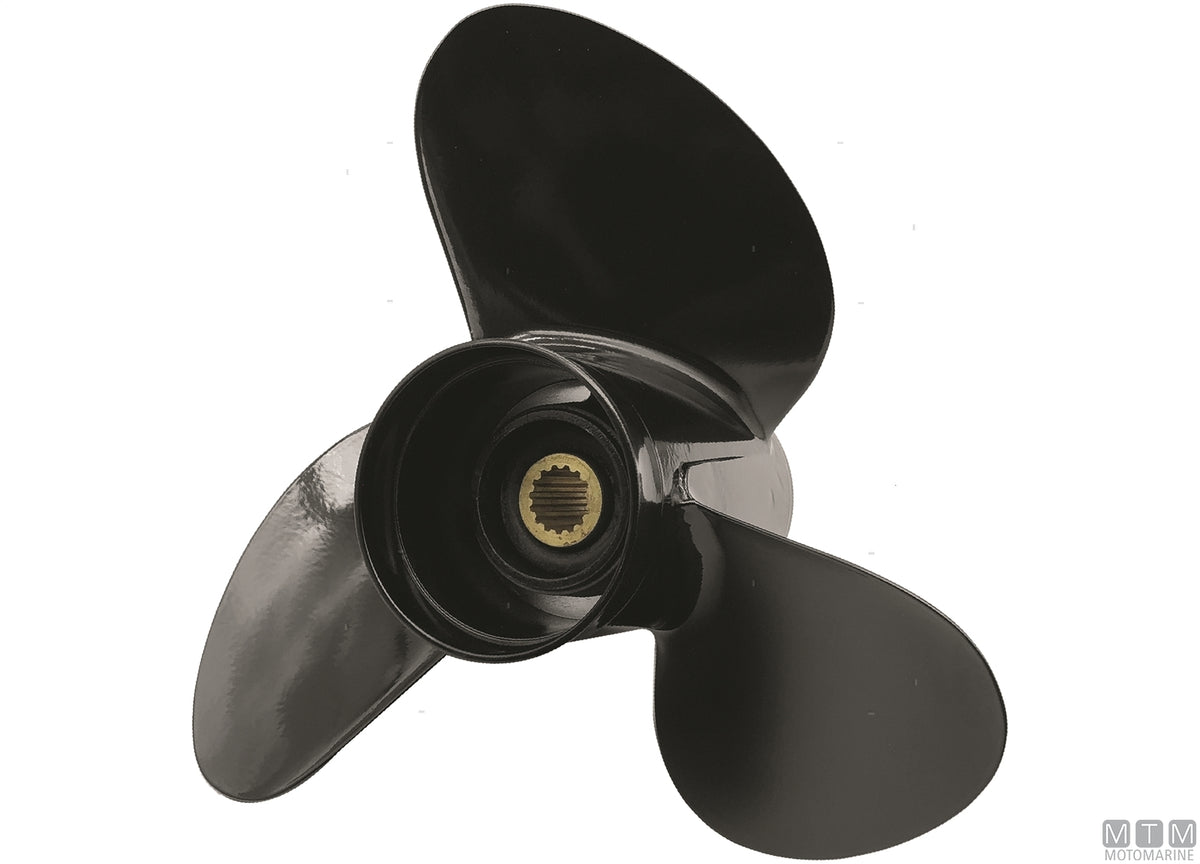 Alice propeller for Suzuki 3-blade aluminium 13"5/8x14 - original photo Motomarine Srl