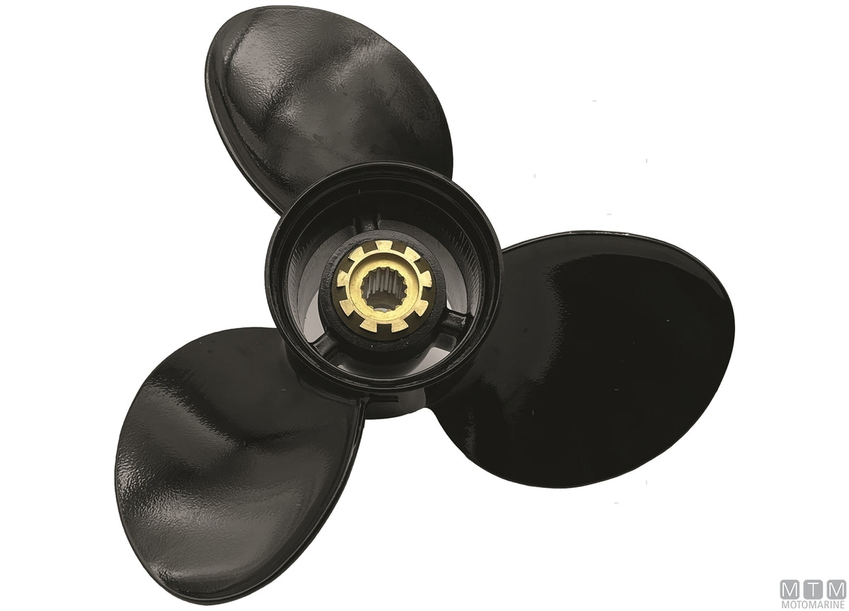 Alice propeller for Tohatsu 3-blade aluminum 13 3/4X15 - original photo Motomarine Srl