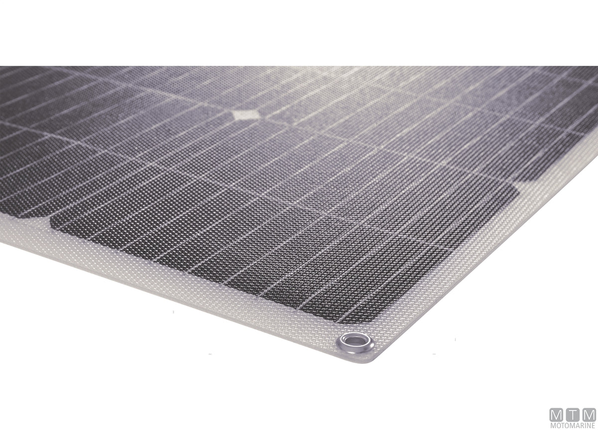 Semi-Flexible Mono ETFE Solar Panel 100 W 530x1070 mm - original photo Motomarine Srl