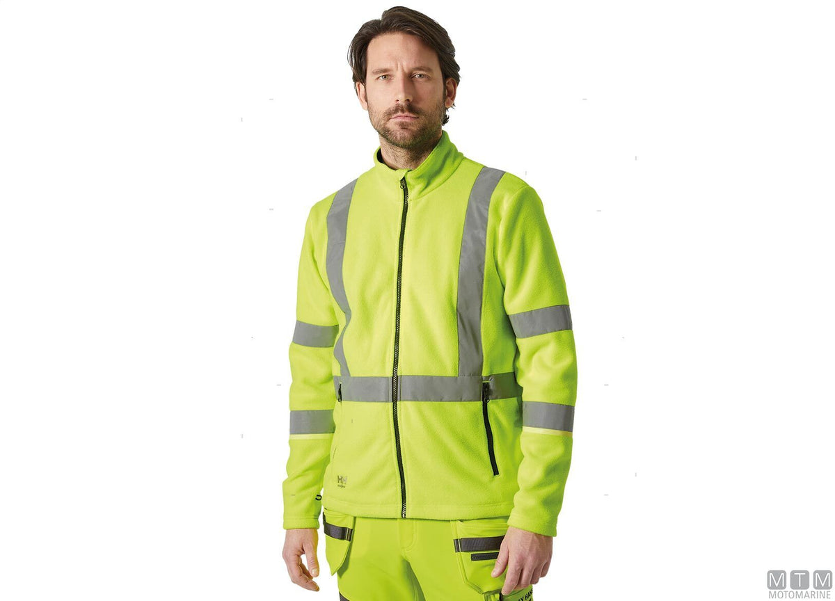 H/H WW UC-ME Fleece Jacket 360 hi-vis yellow M - original photo Motomarine Srl