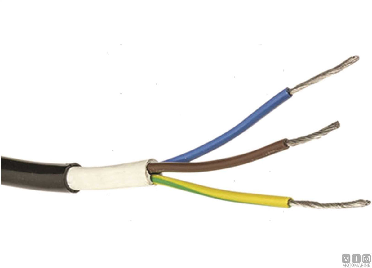 Power electrical cable 2x1.5 mm, 50 m - original photo Motomarine Srl