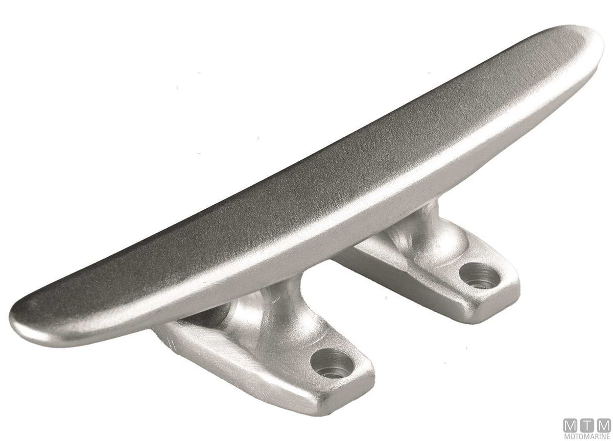 Smooth cleat 200 mm in aluminium - original photo Motomarine Srl