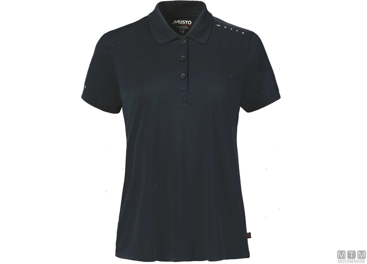 Musto Crew Sunblock Women's Polo 597 navy blue L - original photo Motomarine Srl