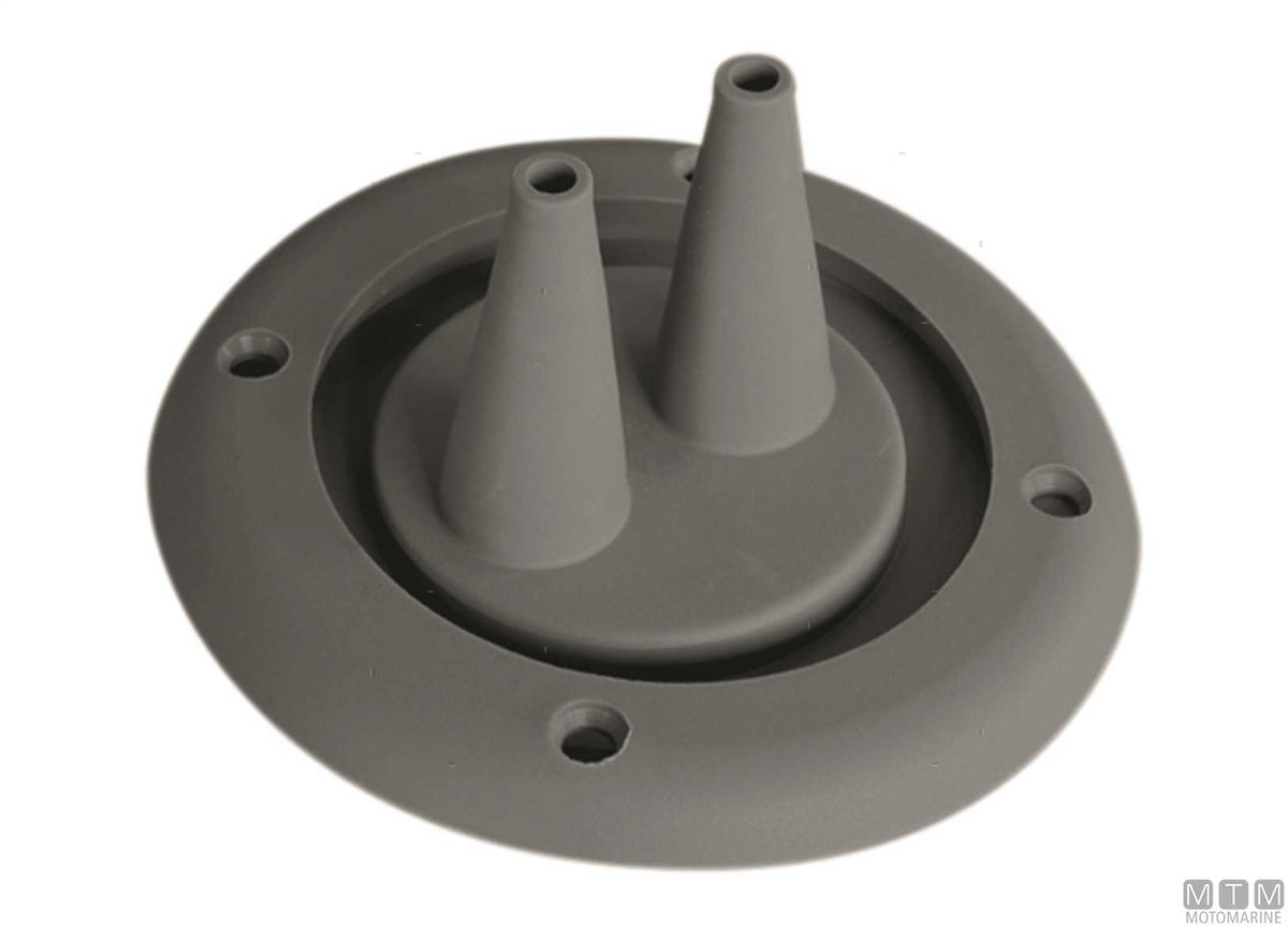 Bulkhead fitting cover M2 white Ø102 mm - original photo Motomarine Srl