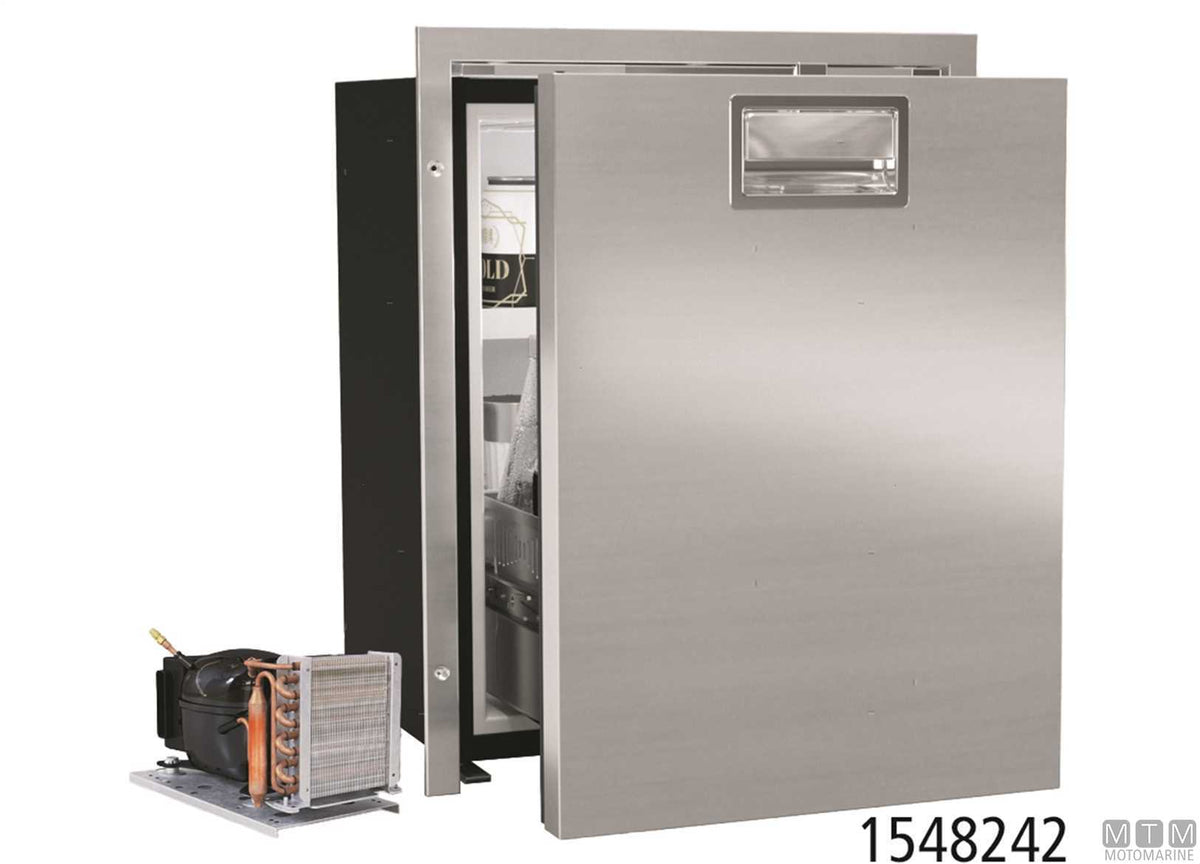 Drawer fridge 42 L VF DW42LP stainless steel, external compressor - original photo Motomarine Srl